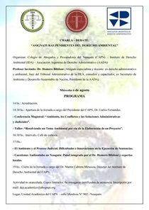 Afiche Jornada Derecho Ambiental 6 de agosto 2014 CAPN